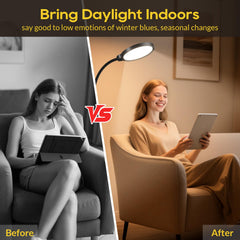 Morfone Light Therapy Lamp provides UV-free light up to 11,000 lux