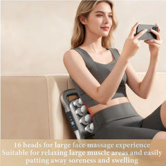 Morgela portable massager fits gym bag for on-the-go relief.
