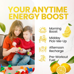 Morning Buzz Lemonade shaker bottle ready for an on-the-go boost