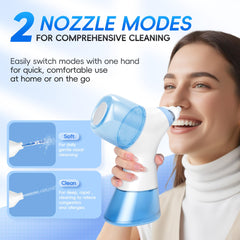 Mornwell nasal irrigation waste-collection feature keeps the setup clean.
