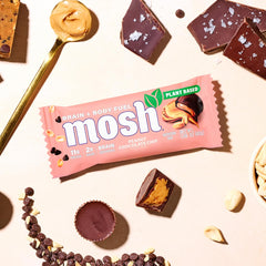MOSH bar on desk ready for study break energy.