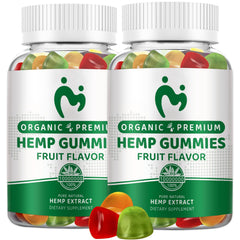 MOSRAY hemp gummies 2-pack bottle for easy daily wellness on the go