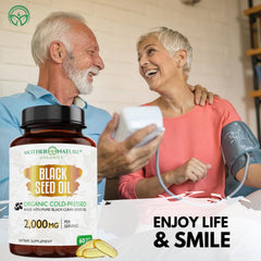 Mother Nature Organics softgels of black seed oil for immune-support routine