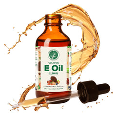 Mother Nature's Essentials Vitamin E Oil bottle for daily skin nourishment.