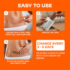 Motivo Scar Tape pairs with Motivo Scar Cream for enhanced results.