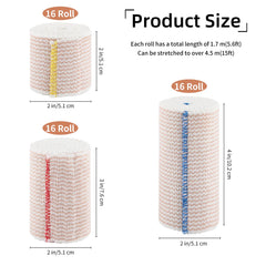 Motroce bandage with self-closure at both ends for quick, secure wrapping.