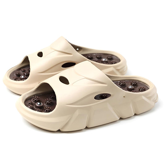 MOTTLED SKY plantar fasciitis slippers with arch massage for daily foot comfort.