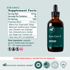 Ginkgo Biloba and Eyebright blend signals natural eye support.