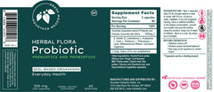 Mountain Meadow Herbs Herbal Flora Probiotics bottle with light background—daily routine.