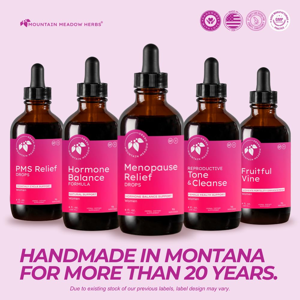 Mountain Meadow Herbs Menopause Relief Drops use scene in daily routine.