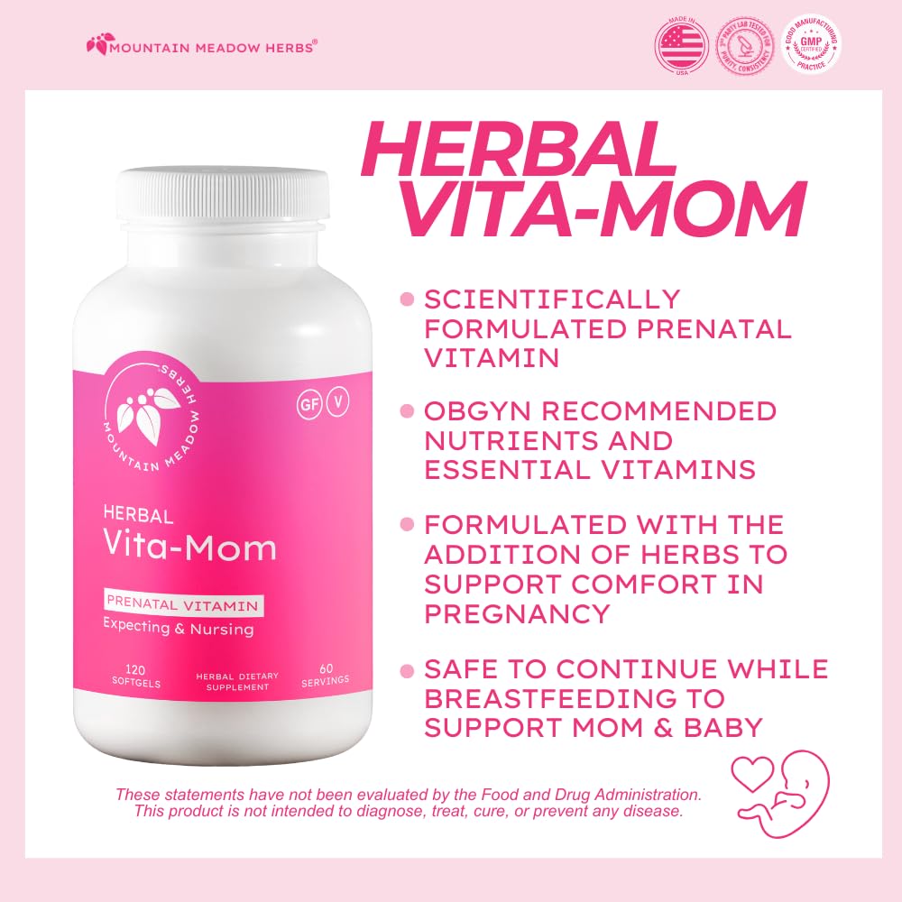 Close-up of Vita-MOM softgels for easy daily intake.