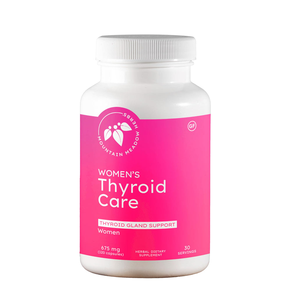 Mountain Meadow Herbs Women's Thyroid Care bottle-front for natural thyroid wellness