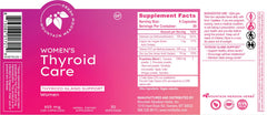 Mountain Meadow Herbs Women's Thyroid Care capsules closeup highlighting herbal blend for daily wellness
