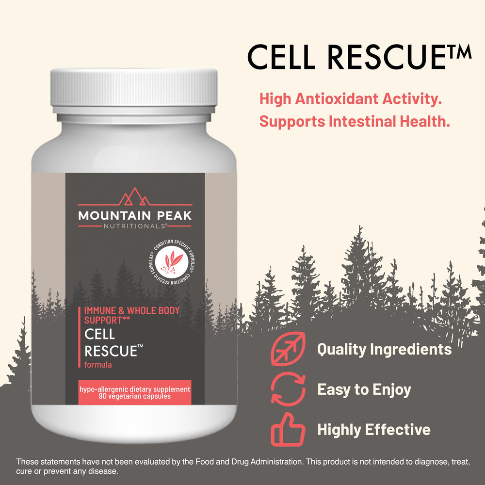 Mountain Peak Cell Rescue dosage capsule ready for daily use