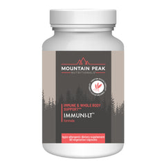 Mountain Peak Immuni-LT bottle front with packaging for daily immune support.
