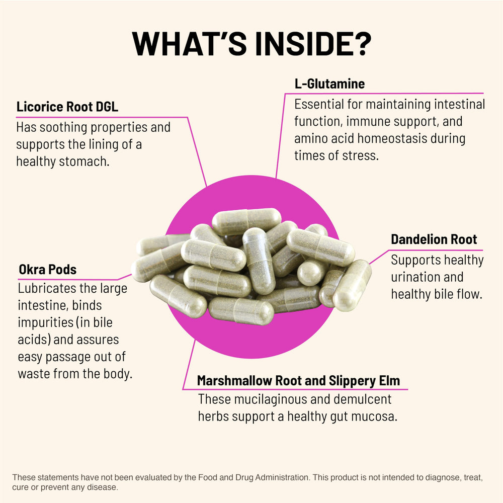 Mountain Peak Permeable Gut capsules ready to take with meals for gentle digestion