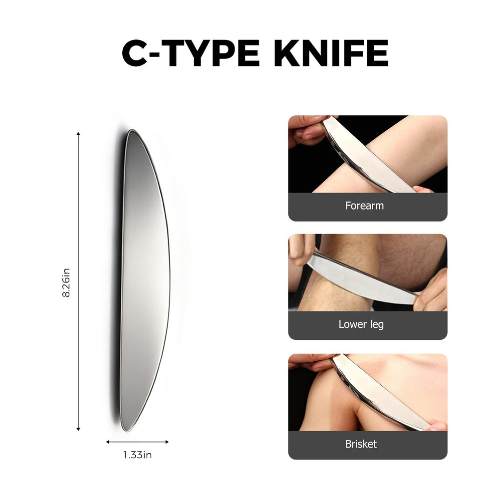MOUOUSO gua sha tool forearm and hand focuses on smaller joints and precise stimulation