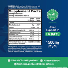 Move Free Advanced Plus MSM bottle in hand suggesting daily routine use