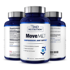 MoveMD bottle front by 1MD Nutrition for daily joint support.