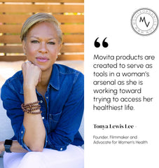 Movita ingredients panel highlighting organic non-GMO components