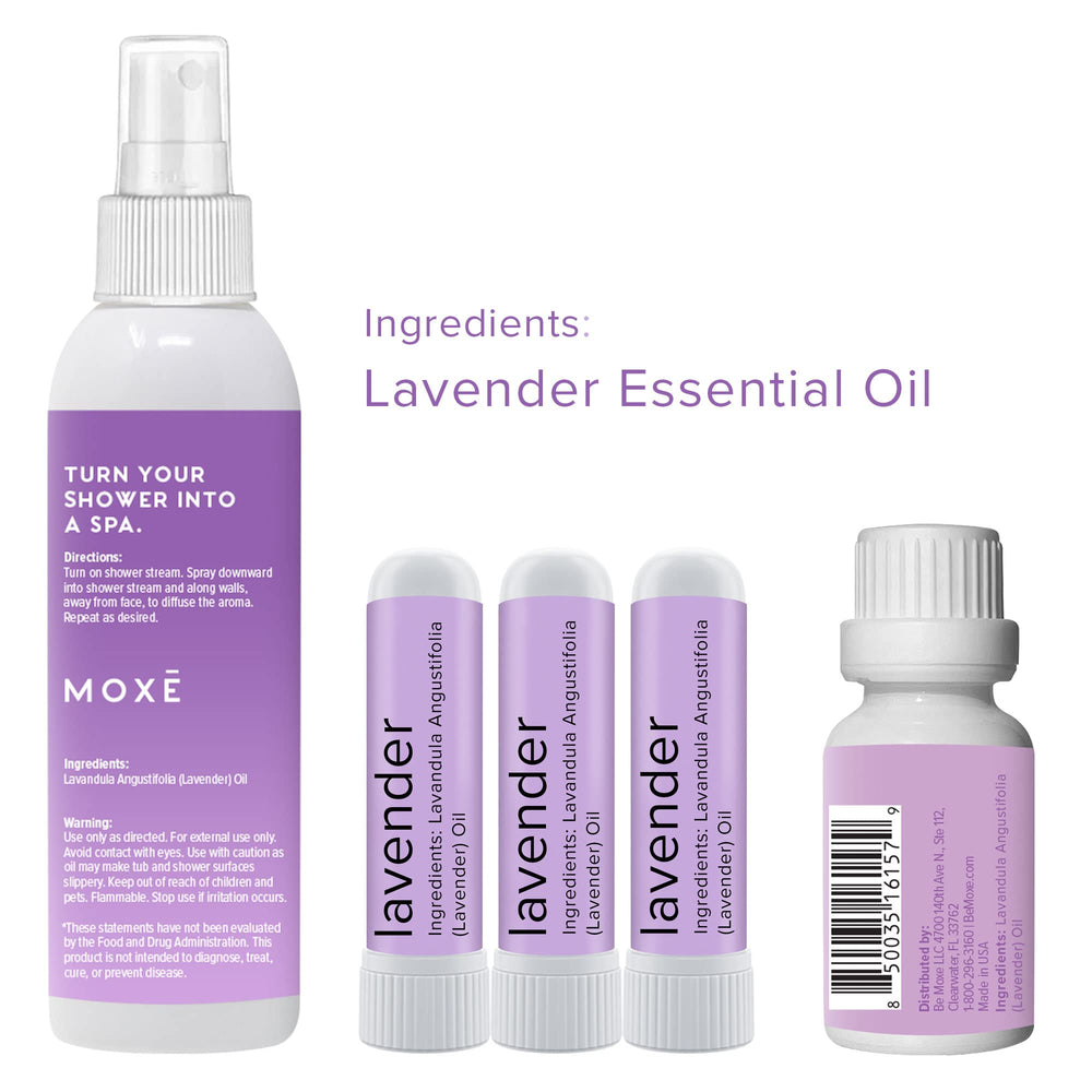 MOXE lavender aromatherapy scene showing calm, cozy spaces
