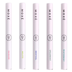 MOXE USA-made ingredients label emphasizes pure essential oils and natural mint