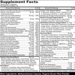 MoxyVites women capsules close-up, convenient daily capsules for streamlined nutrient intake.