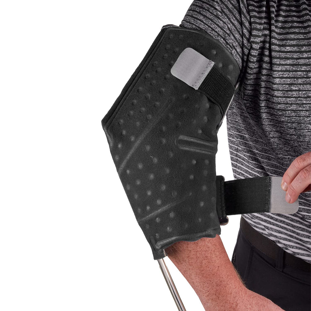 M Pain elbow wrap quick-connect coupling demonstrates easy, secure connections