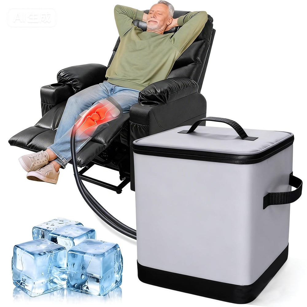 MQHOOB knee cold therapy machine front view for bedside recovery