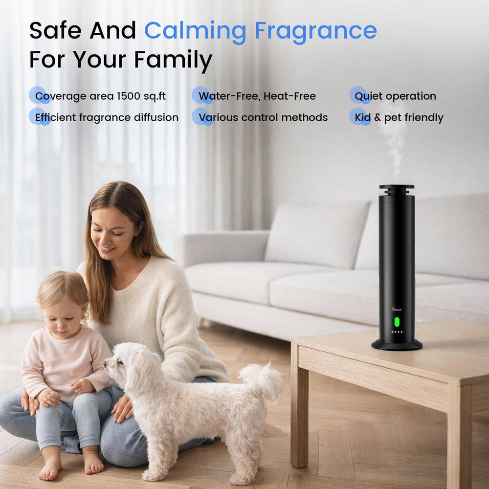MQLMF diffuser remote control enabling easy scent adjustments from anywhere