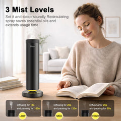 MQLMF waterless diffuser portable rechargeable design for cordless fragrance on the go.