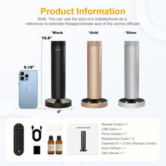 MQLMF waterless diffuser wide room coverage suits bedrooms, living rooms, offices.