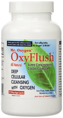 Mr. Oxygen OxyFlush bottle with capsules for cleansing support.