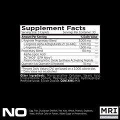 MRI Performance NO2 bottle pour highlighting caplet dosing during training