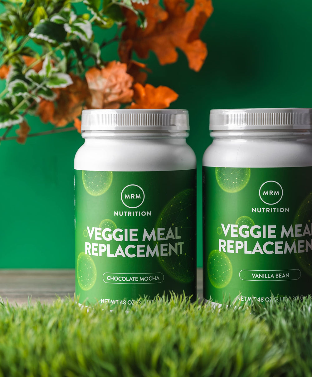 MRM Veggie Meal Replacement Vanilla Bean label close up shows clean ingredients