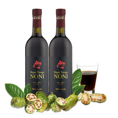 MS Global Bio Royal Tonga Noni bottle front, premium juice for daily vitality.
