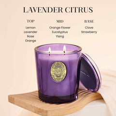 M&SENSE 19.8oz soy-palm wax candle with long burn potential