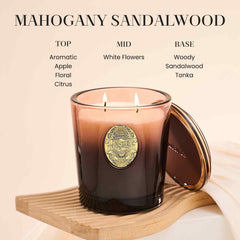 M&SENSE dual cotton wicks burn evenly for long-lasting fragrance