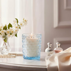 M SENSE Pear and Freesia candle burn time visual highlight up to 100 hours