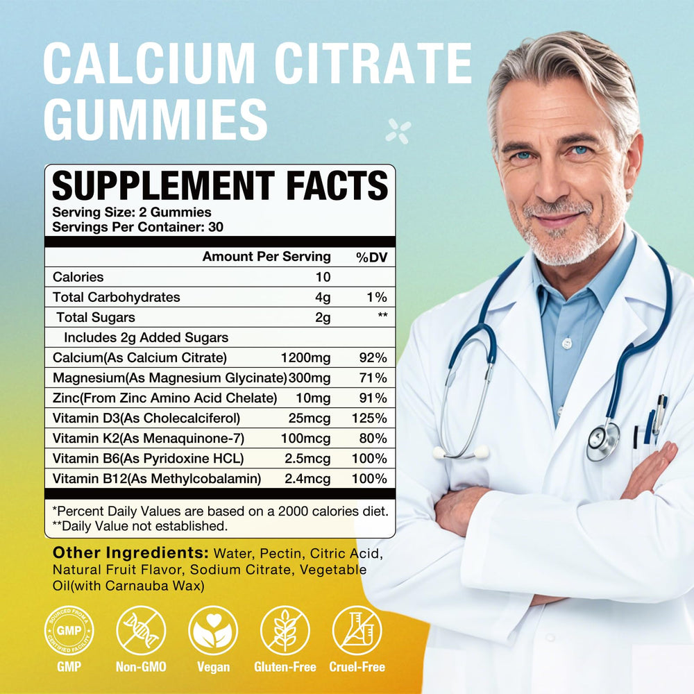 MSLOTAL gummies with D3 and B vitamins support absorption and energy.