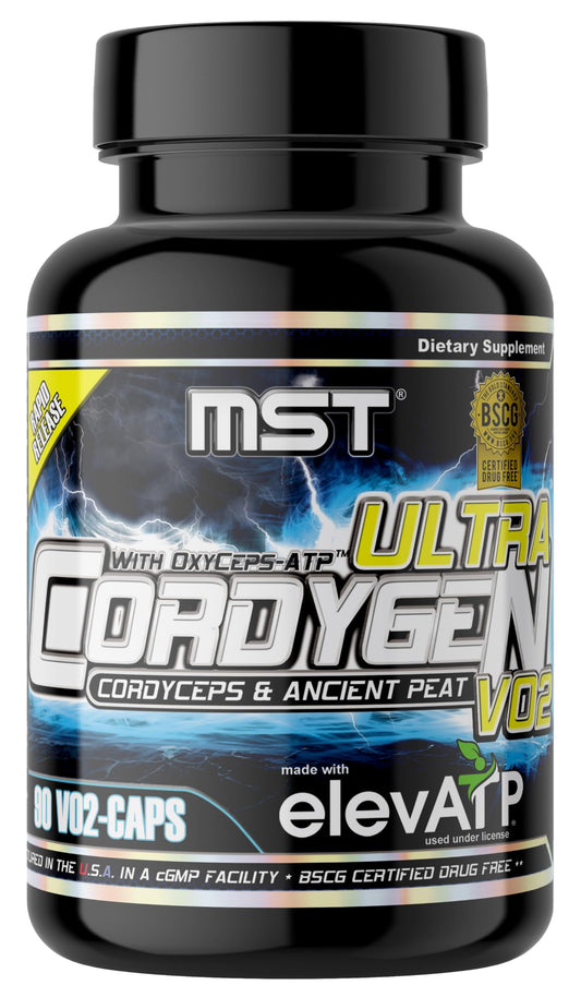 MST Cordygen VO2 Ultra bottle image for endurance support and clean energy