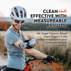 Mt. Angel Vitamins daily-use routine image shows convenient bottle and glass.
