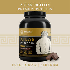 Mt. Athos Atlas chocolate shake served in glass with creamy texture