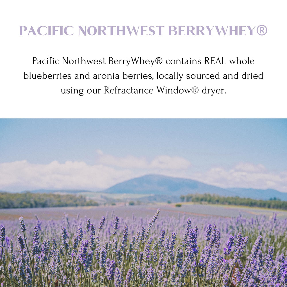 Mt. Capra BerryWhey shake prepared for quick on-the-go fueling.