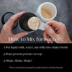 Mt. Capra Unsweetened whey powder with no added sugar.