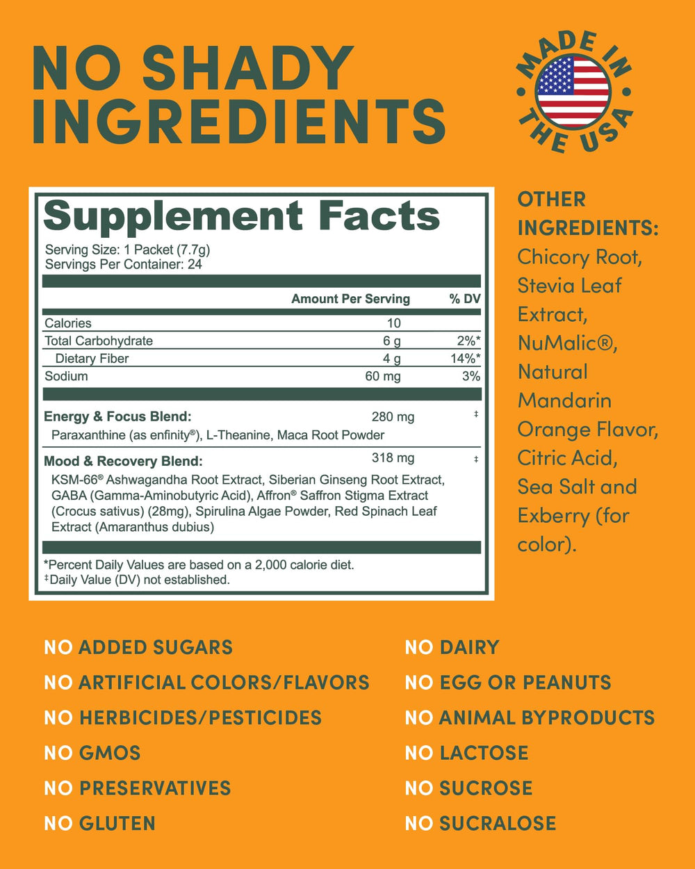 MTE blend of ashwagandha, L-theanine and saffron supports calm focus.