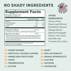 Ashwagandha, L-Theanine, and saffron blend for calm focus and mood.