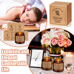 MTLEE white tea orchid jar candle for elegant scent and serenity