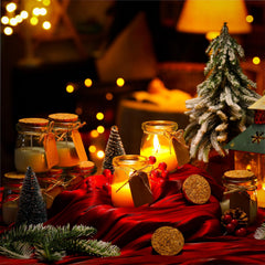 MTLEE Christmas tree scent jar candle in gift-ready packaging