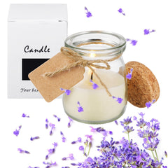 MTLEE lavender scented candle jar for wedding decor and gifts.